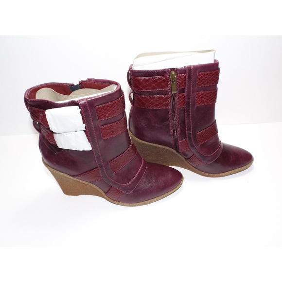 Kathy Van Zeeland Shoes - Kathy Van Zeeland Montana Wedge Ankle Boots